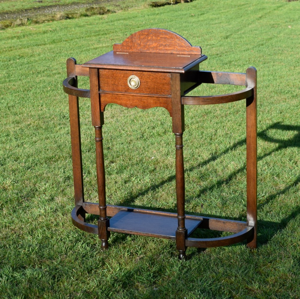 Early 20th Century Oak Hall Stand