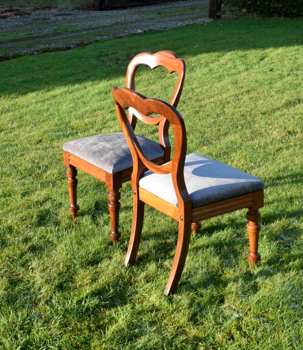 Set of 6 Victorian Crown Back Dining Chairs View XV