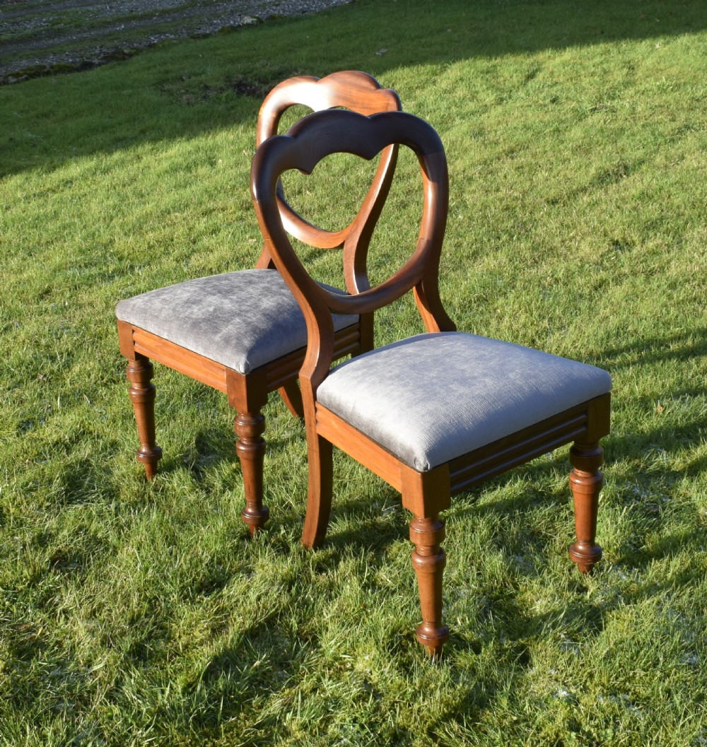 Set of 6 Victorian Crown Back Dining Chairs View XVI
