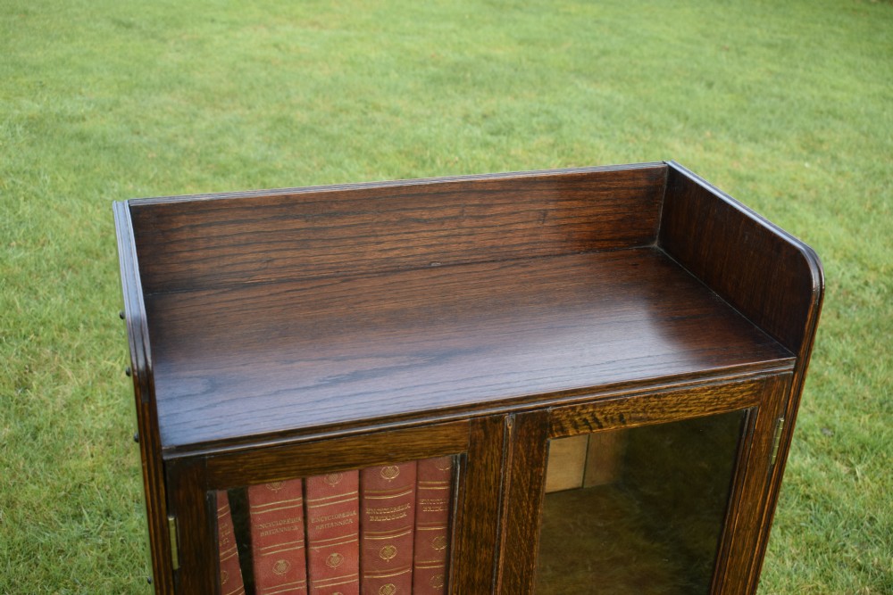 Early 20th Century Oak Glazed Bookcase View XI