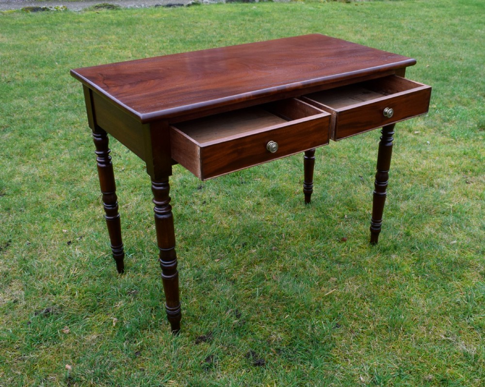 Victorian Mahogany Writing Table / Desk View XI