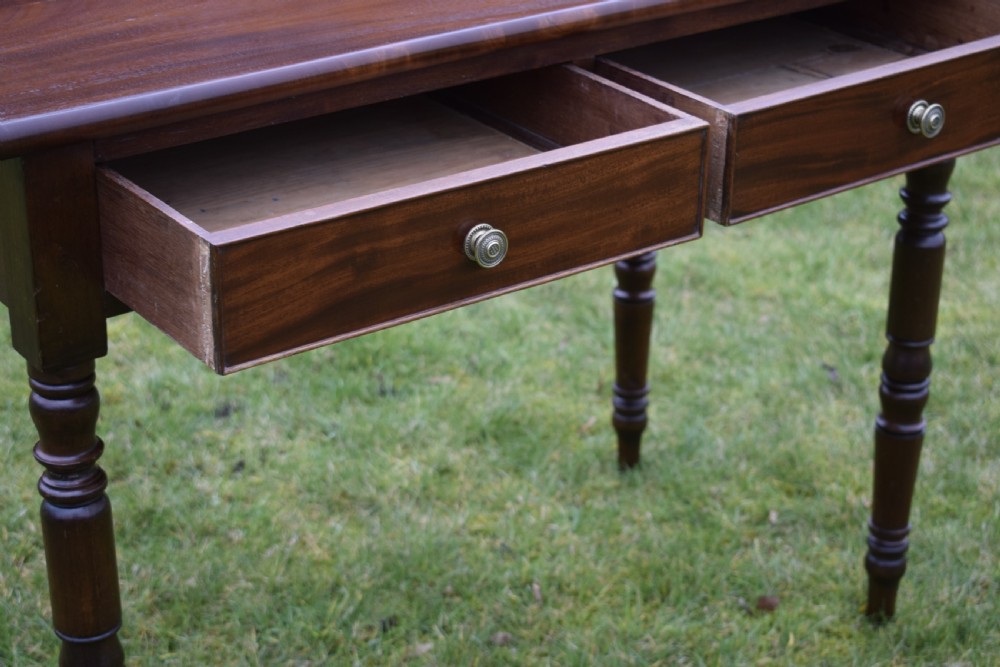 Victorian Mahogany Writing Table / Desk View XII