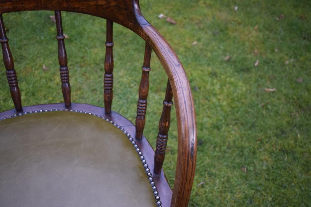 Early 20th Century Oak Desk Chair View XV