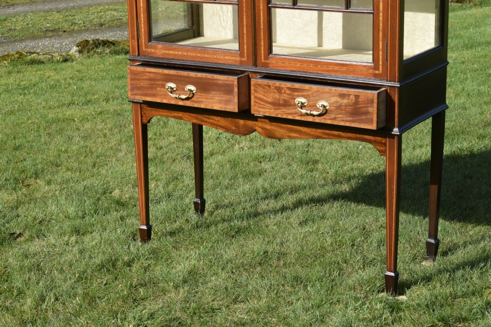 Edwardian Inlaid Display Cabinet View VII