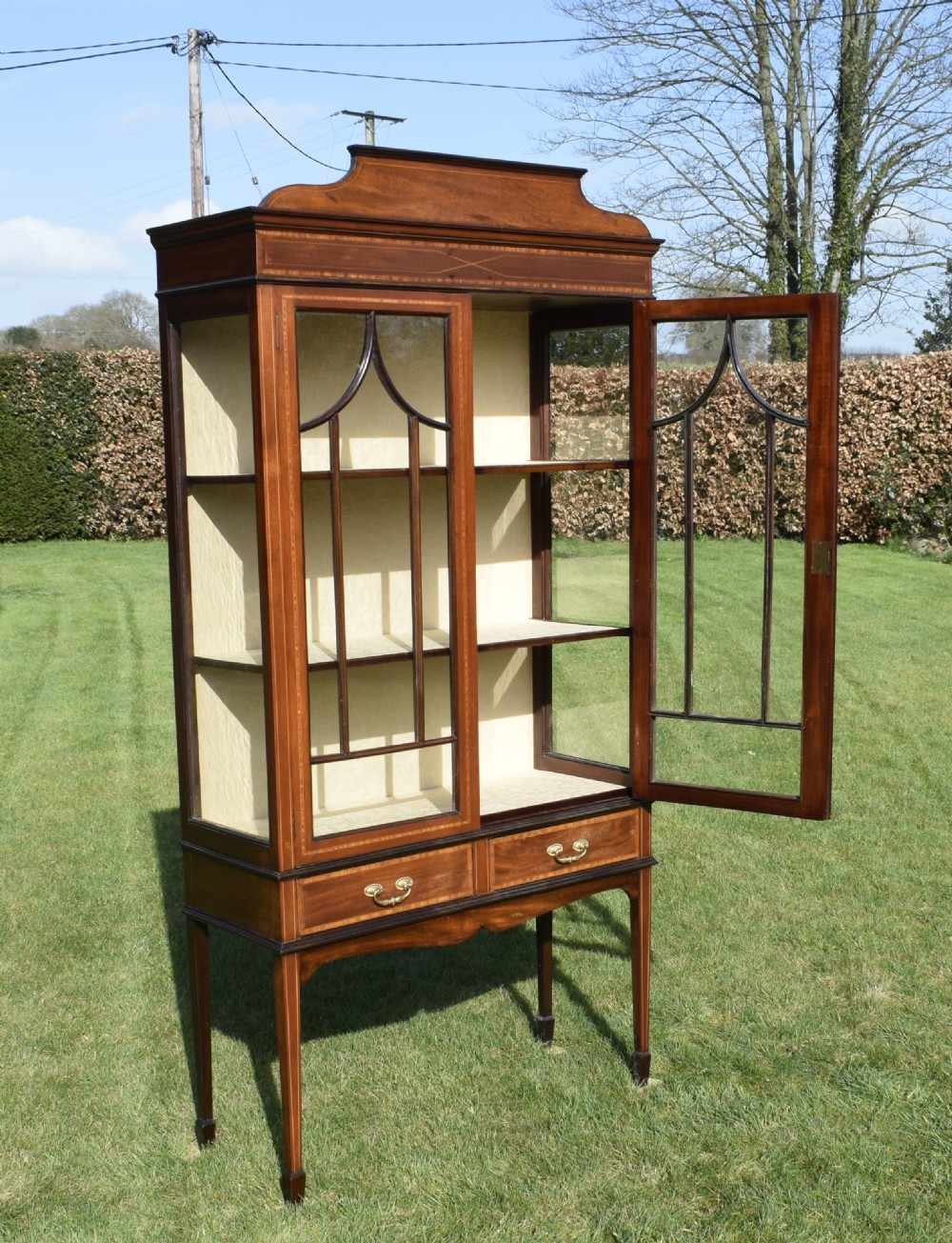 Edwardian Inlaid Display Cabinet View XI