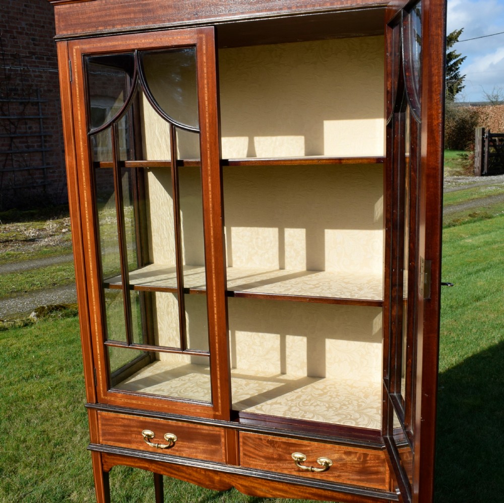 Edwardian Inlaid Display Cabinet View XIV
