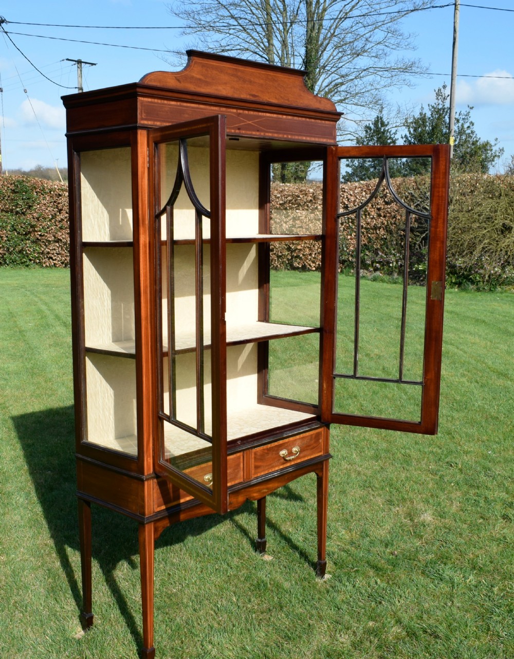 Edwardian Inlaid Display Cabinet View XVI