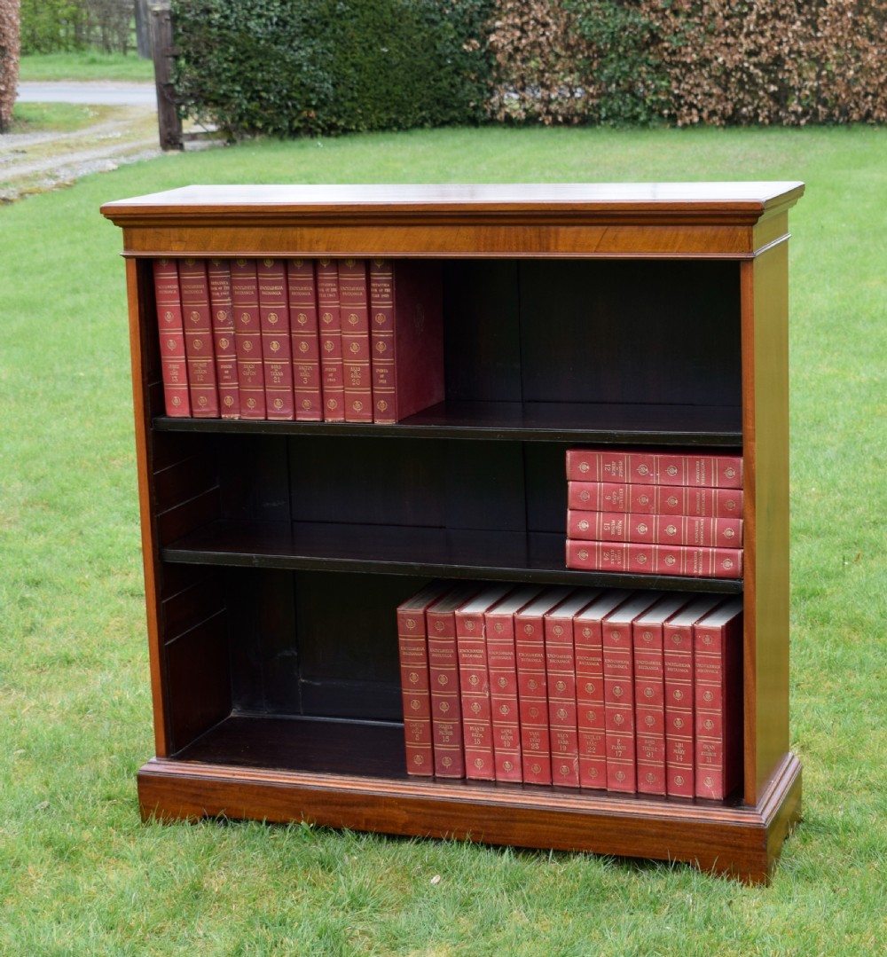 Mahogany Open Bookcase View III