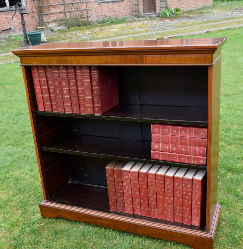 Mahogany Open Bookcase View IX