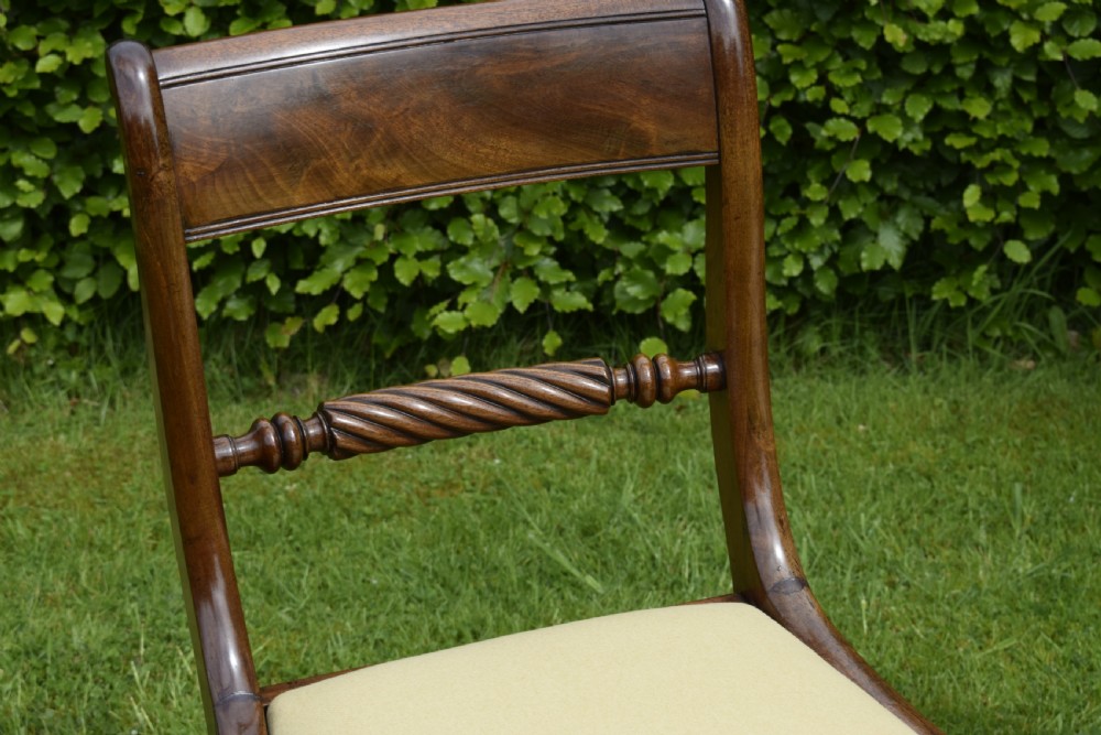 Pair of Regency Mahogany Side Chairs View VI
