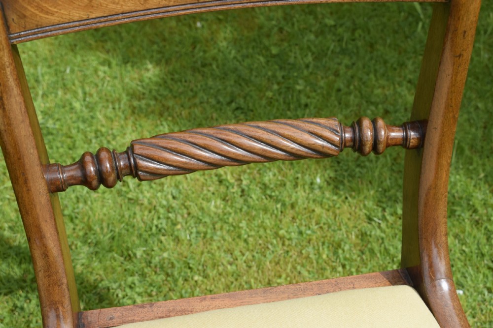 Pair of Regency Mahogany Side Chairs View XII