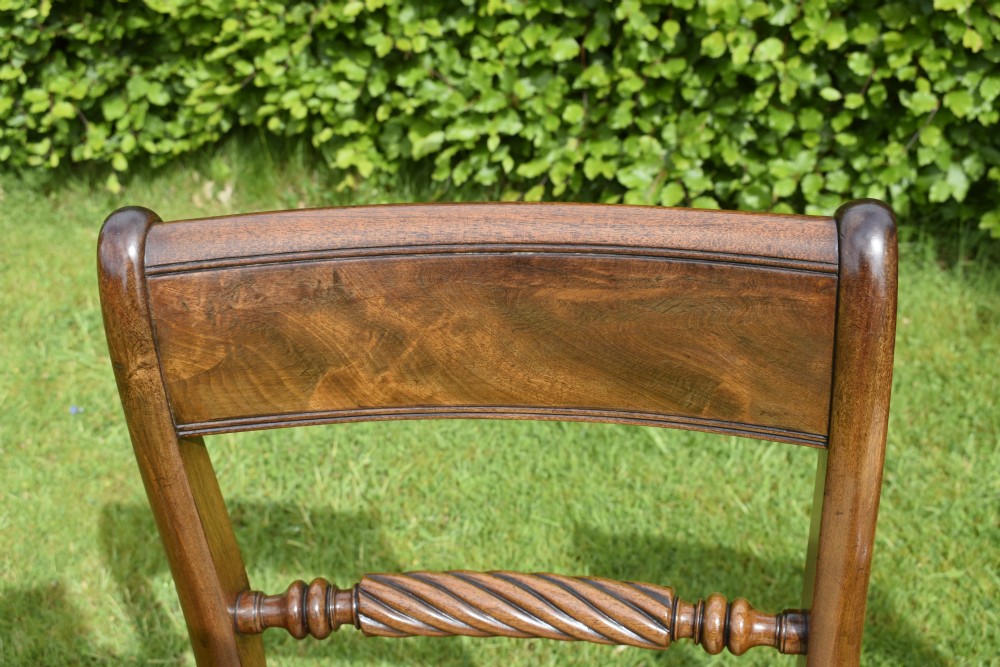 Pair of Regency Mahogany Side Chairs View XIII