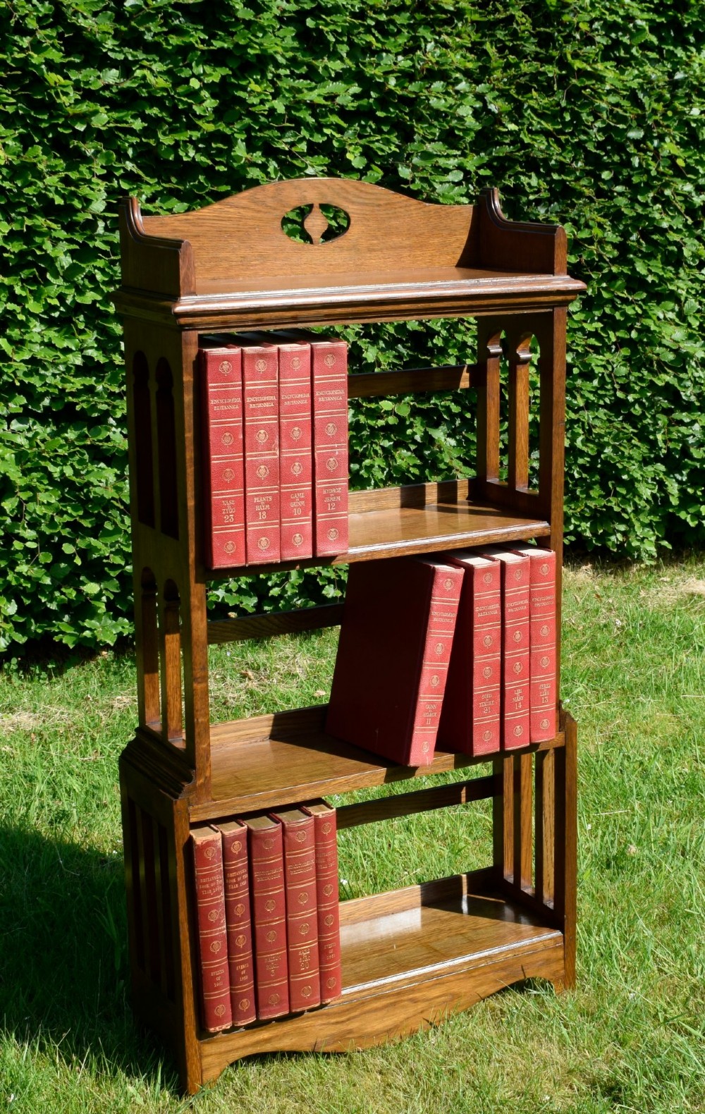 Arts & Crafts Oak Bookcase View V