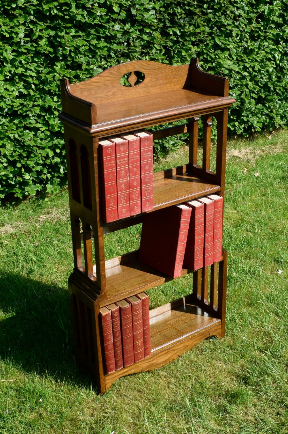 Arts & Crafts Oak Bookcase View VIII