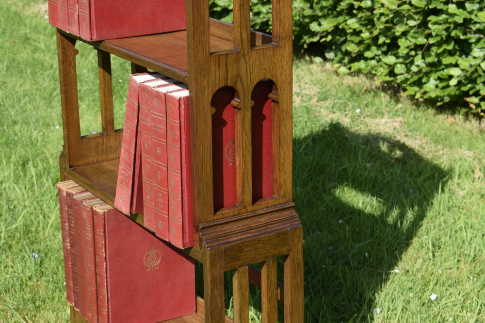 Arts & Crafts Oak Bookcase View XIII