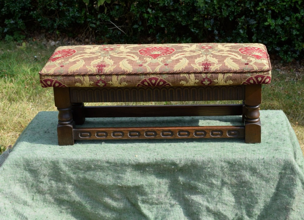 Early 20th Century Oak Jacobine Stool