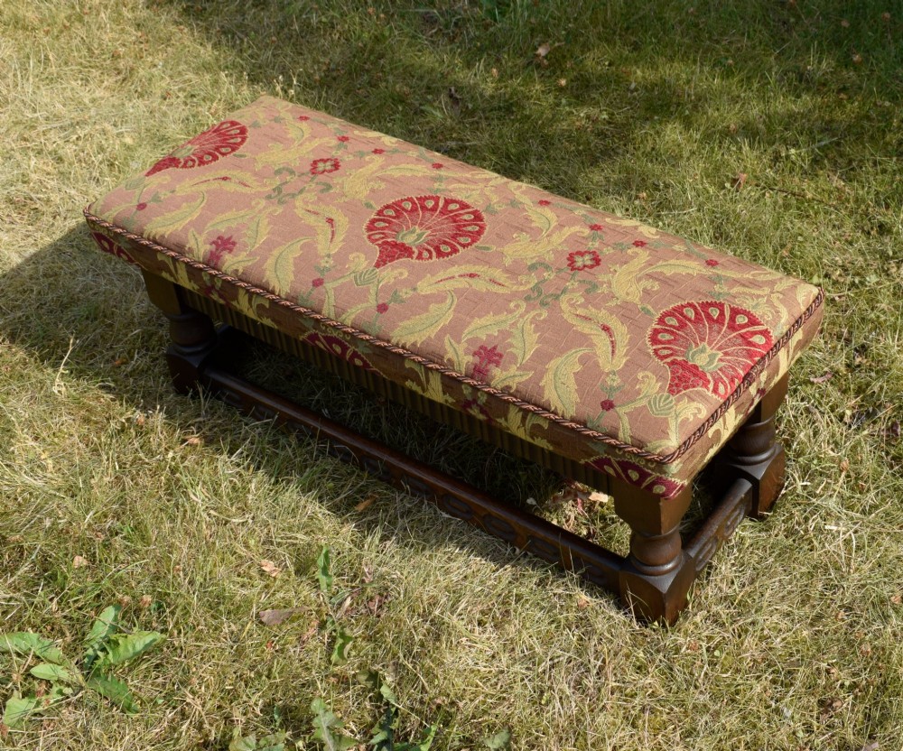 Early 20th Century Oak Jacobine Stool View IX
