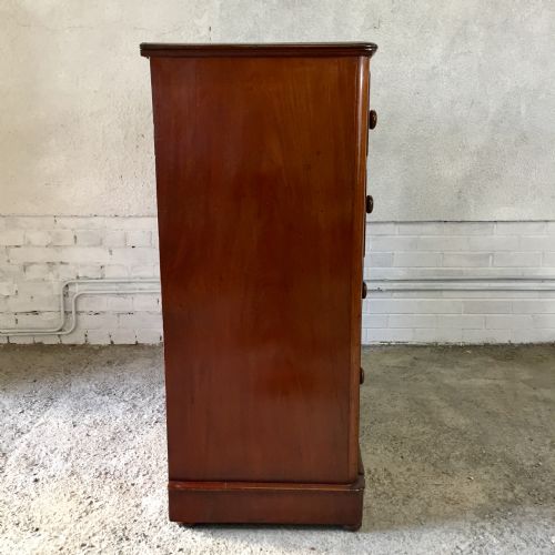 VICTORIAN MAHOGANY CHEST OF DRAWERS - ADDITIONAL PHOTO 8