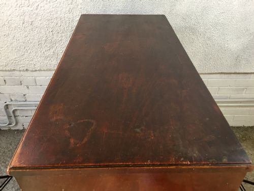ORIGINAL PAINTED GEORGIAN PINE CHEST OF DRAWERS - ADDITIONAL PHOTO 2
