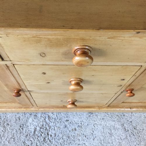 VICTORIAN PINE DRESSER WITH ORIGINAL PLATE RACK - ADDITIONAL PHOTO 9