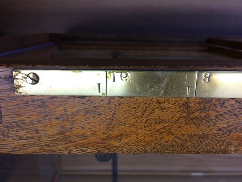 ART DECO GOLDEN OAK HABERDASHERY DISPLAY CABINET - ADDITIONAL PHOTO 5