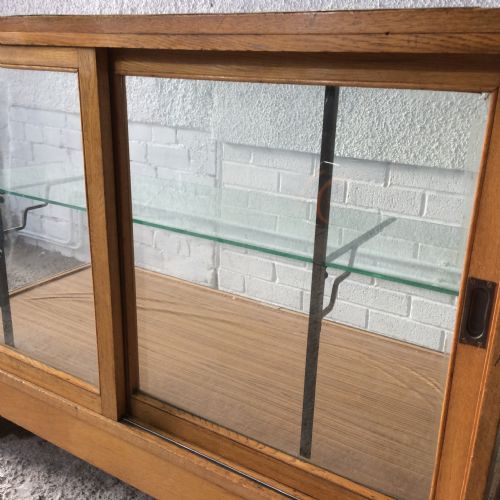 ART DECO GOLDEN OAK HABERDASHERY DISPLAY CABINET - ADDITIONAL PHOTO 6