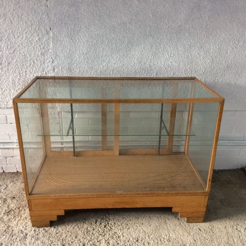 ART DECO GOLDEN OAK HABERDASHERY DISPLAY CABINET - ADDITIONAL PHOTO 1