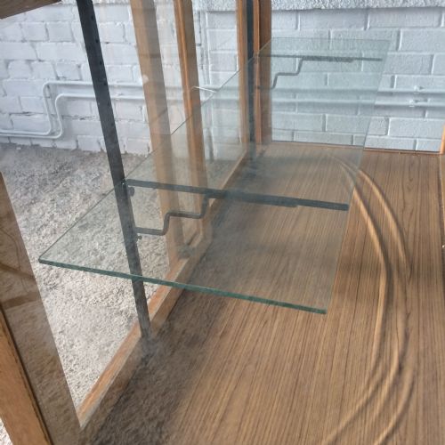 ART DECO GOLDEN OAK HABERDASHERY DISPLAY CABINET - ADDITIONAL PHOTO 9