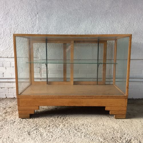 ART DECO GOLDEN OAK HABERDASHERY DISPLAY CABINET - ADDITIONAL PHOTO 10