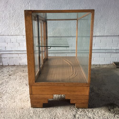 ART DECO GOLDEN OAK HABERDASHERY DISPLAY CABINET - ADDITIONAL PHOTO 11