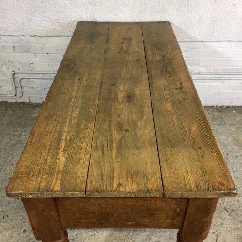 VICTORIAN PINE SERVING SIDE TABLE - ADDITIONAL PHOTO 4