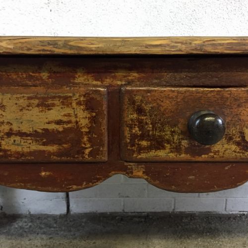 VICTORIAN PINE SERVING SIDE TABLE - ADDITIONAL PHOTO 6