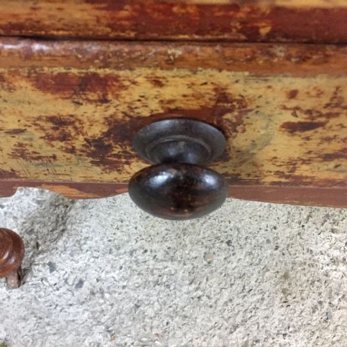 VICTORIAN PINE SERVING SIDE TABLE - ADDITIONAL PHOTO 7