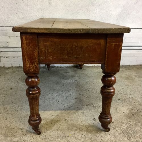 VICTORIAN PINE SERVING SIDE TABLE - ADDITIONAL PHOTO 11