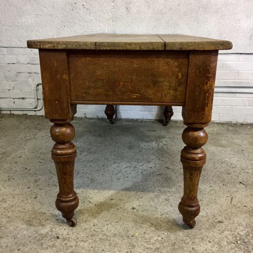 VICTORIAN PINE SERVING SIDE TABLE - ADDITIONAL PHOTO 12