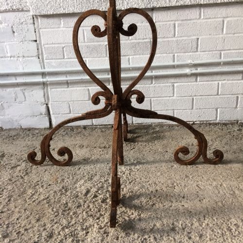 19TH CENTURY FRENCH WROUGHT IRON CANDELABRA - ADDITIONAL PHOTO 5