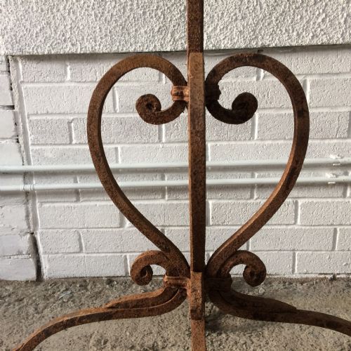 19TH CENTURY FRENCH WROUGHT IRON CANDELABRA - ADDITIONAL PHOTO 6