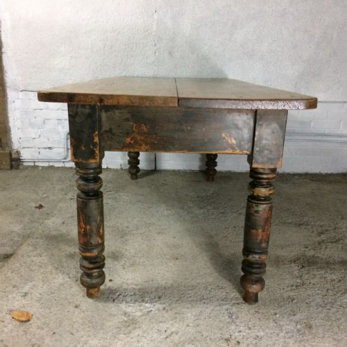 VICTORIAN PINE 2 DRAWER TABLE - ADDITIONAL PHOTO 6