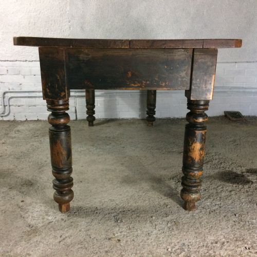 VICTORIAN PINE 2 DRAWER TABLE - ADDITIONAL PHOTO 7