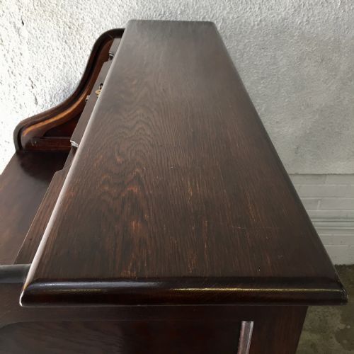 EARLY 20TH CENTURY OAK ROLL TOP DESK - ADDITIONAL PHOTO 2