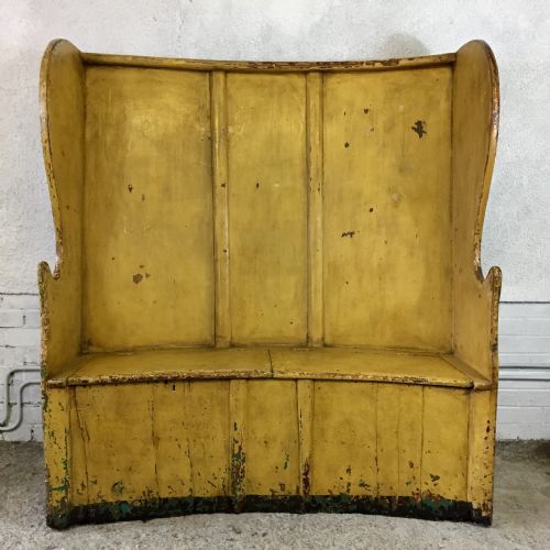 early 19th century west country settle - CATEGORY: ANTIQUE FURNITURE - DATED 19TH CENTURY