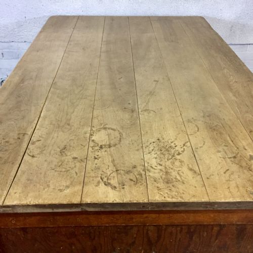 EARLY 20TH CENTURY DOUBLE SIDED BAKERS TABLE - ADDITIONAL PHOTO 2