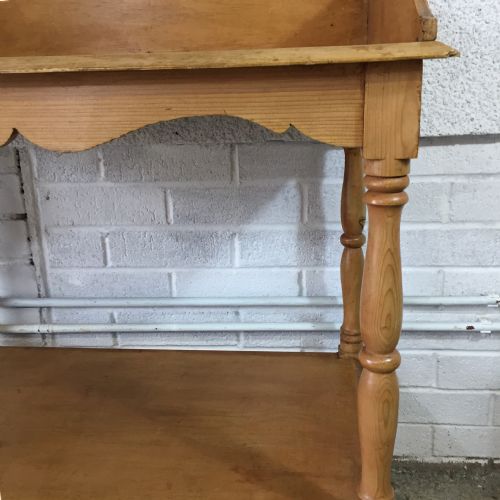 VICTORIAN PINE WASHSTAND WITH SINGLE DRAWER - ADDITIONAL PHOTO 8