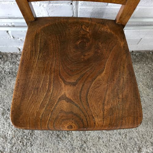 4 ELM AND BEECH CHAPEL CHAIRS - ADDITIONAL PHOTO 3