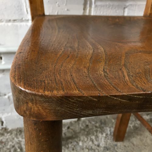 4 ELM AND BEECH CHAPEL CHAIRS - ADDITIONAL PHOTO 4