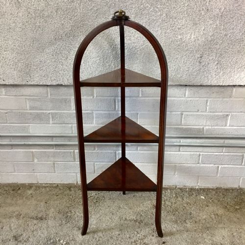 victorian mahogany 3 tier cake stand - CATEGORY: ANTIQUE MISCELLANEOUS - DATED VICTORIAN