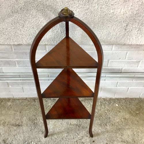 VICTORIAN MAHOGANY 3 TIER CAKE STAND - ADDITIONAL PHOTO 1