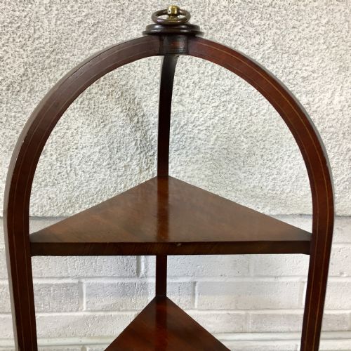 VICTORIAN MAHOGANY 3 TIER CAKE STAND - ADDITIONAL PHOTO 3