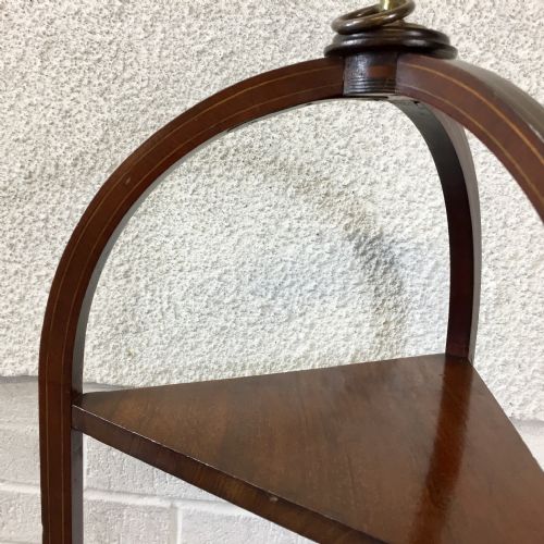 VICTORIAN MAHOGANY 3 TIER CAKE STAND - ADDITIONAL PHOTO 4