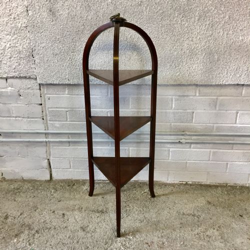 VICTORIAN MAHOGANY 3 TIER CAKE STAND - ADDITIONAL PHOTO 8